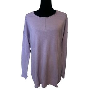 NWT Denim & Co. Women Antique Violet Seam Detail Sweater Size M A272092